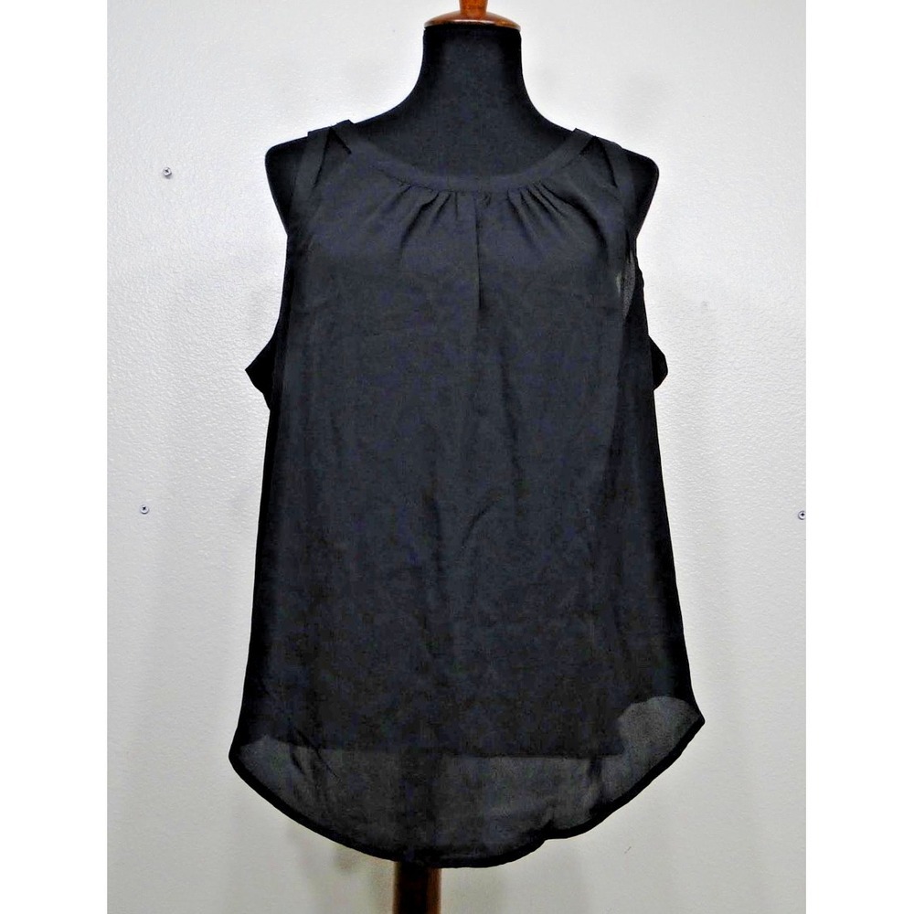 Torrid Tank Top Womens 0 Deep Black‎ High Neck NEW with tags